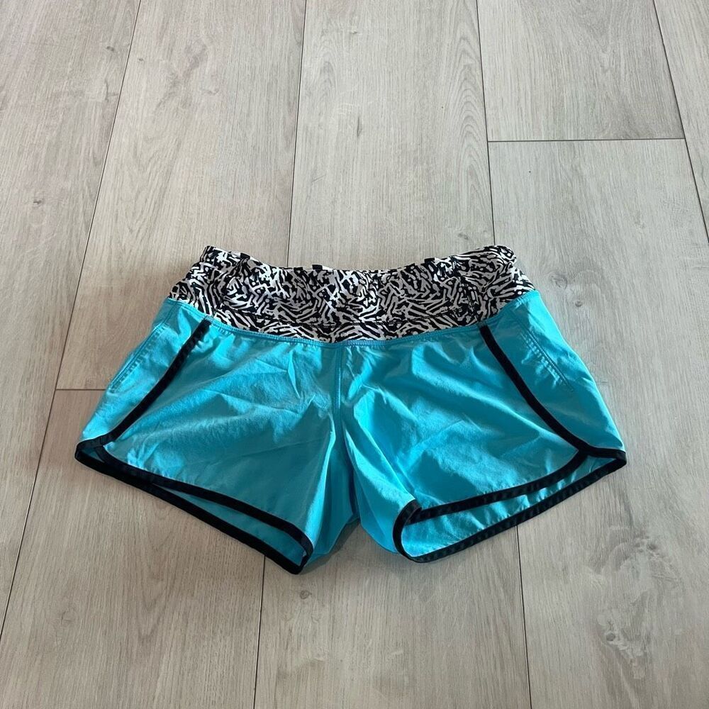 lululemon athletica Blue and Black Women's Shorts